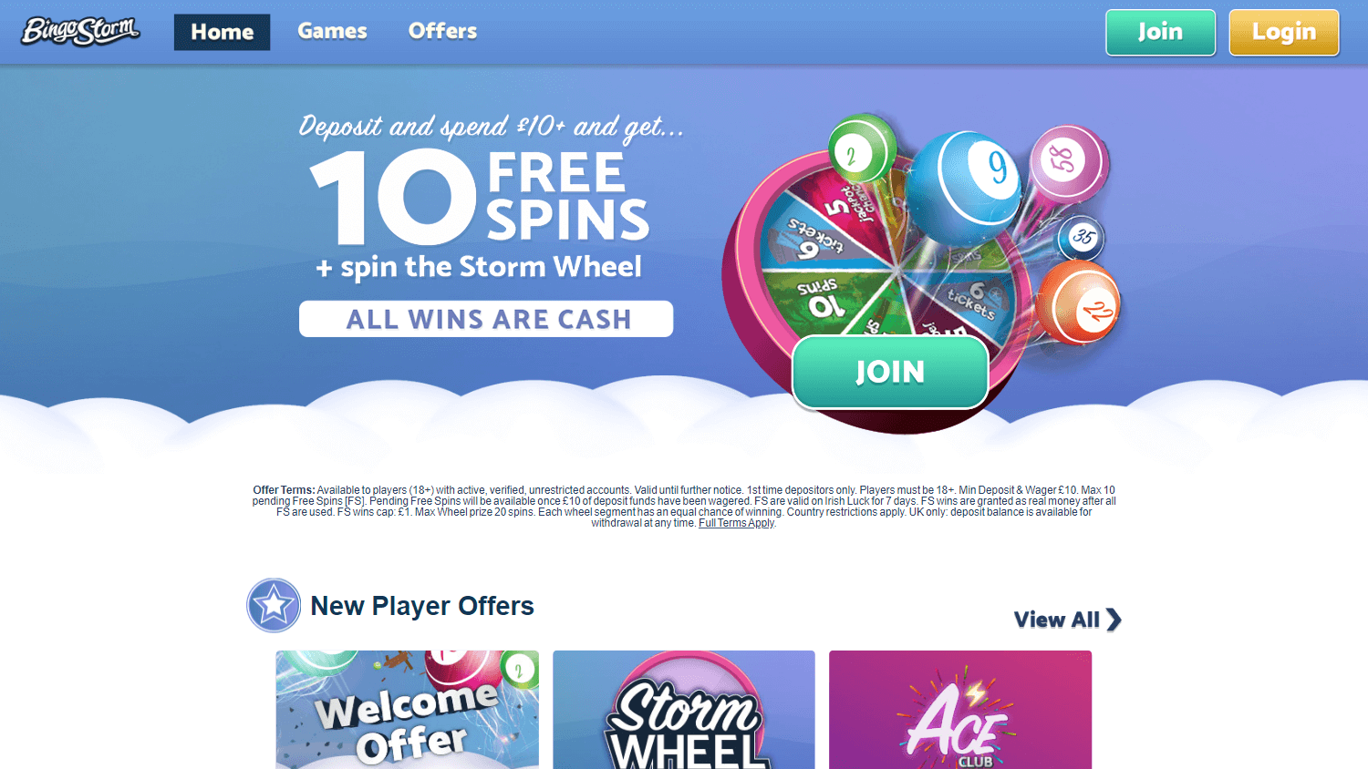 Bingo Storm Casino Desktop screenshot